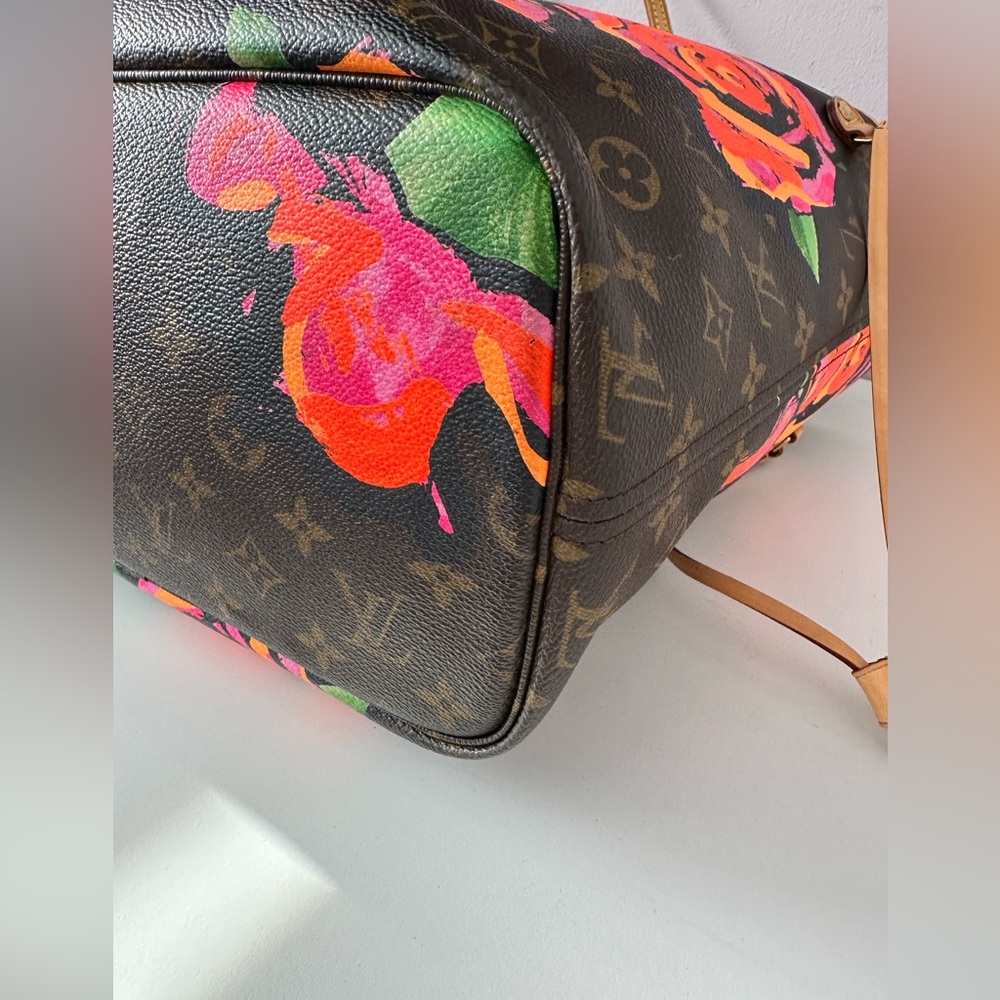 Louis Vuitton x Stephen Sprouse Monogram Roses Neverfull w/ insert - Picture 10 of 16
